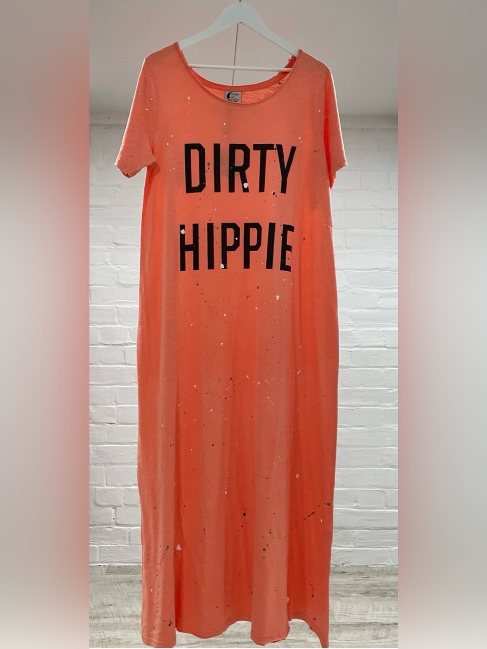 NWOT Jaded Gypsy Bright Orange Maxi Dress